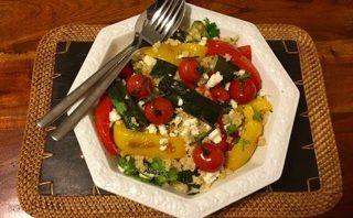 Quinoa and Feta Salad with Roasted Vegetables
