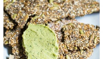 Recipe: Super Seeded Low Carb Crackers with Dip